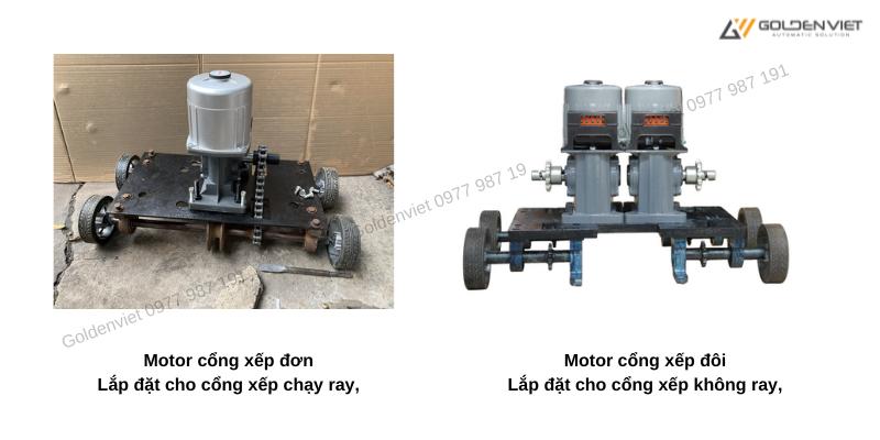 hệ thống motor đầu cổng xếp